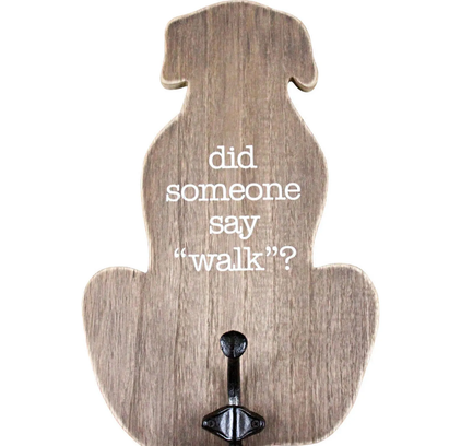 Hanging Sign Dog Walk - MDF and Metal